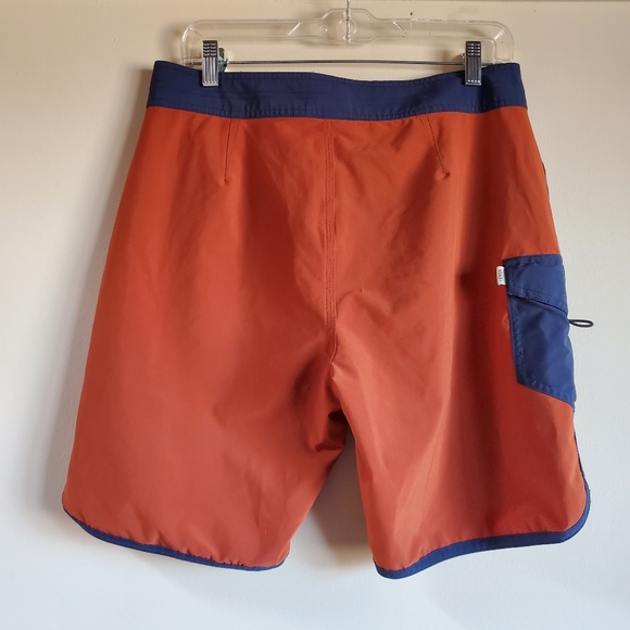 Vans Off the Wall size 30 Swim Trunks - Rust and Navy - Picture 3 of 6